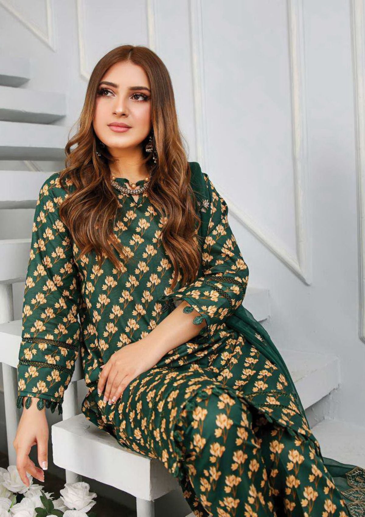 Humdum Vasl Lawn 2023 Saleem Fabrics Traditions