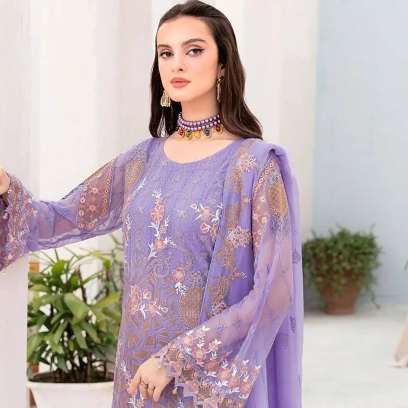 Ramsha - Chevron Chiffon Collection 2024 Vol-08 – Blossoms by Azz