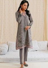 Winter Collection - Cross Stitch - Khaddar/Linen 23 - Charcoal Dust 10