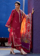 Lawn Collection - Farah Talib Aziz - Suay - Luxury Unstitched '24 - Enzo Red - FTA#02
