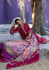 Lawn Collection - Farah Talib Aziz - Suay - Luxury Unstitched '24 - Enzo Red - FTA#02