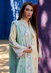 Lawn Collection - Farah Talib Aziz - Suay - Luxury Unstitched '24 - Vaia Yellow - FTA#12