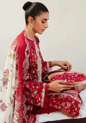 Winter Collection - Cross Stitch - Khaddar/Linen 23 - Misty Bloom 08