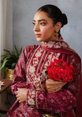Winter Collection - Cross Stitch - Khaddar/Linen 23 - Tango Plum 12
