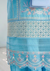 Lawn Collection - Asimah.K - Inaayat - Festive - BULE PRIMROSE - D#01