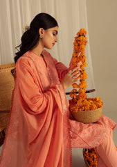 Lawn Collection - Cross Stitch - Chikankari - D#2 | Coral Fantasy