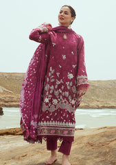 Winter Collection - Cross Stitch - Cotton Satin - D#3 - FUCHSIA FLORET