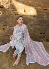 Lawn Collection - Zainab Chottani - Chikankari 24 - ZCC#10A - Lana
