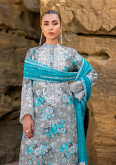 Lawn Collection - Zainab Chottani - Chikankari 24 - ZCC#10B - Lana