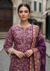 Winter - Riwaj - Printed Marina - 3 Pcs - Wool Shawl 25 - D#75