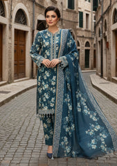 Winter - Riwaj - Printed Marina - 3 Pcs - Wool Shawl 25 - D#88