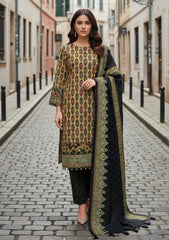 Winter - Riwaj - Printed Marina - 3 Pcs - Wool Shawl 25 - D#56