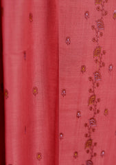 Winter - Riwaj - Pashmina Embroidered Suit - Edit 25 - D#01 - D Pink