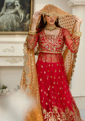 Formal Collection - Rubaaiyat - Handwork Wedding 23 - Crimson - D#01