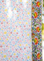 Digital Printed Lawn Shawl Qalamkar Patch D - 04 - White