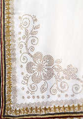 Swiss Lawn Ari Work Shawl D - 02 - Fawn