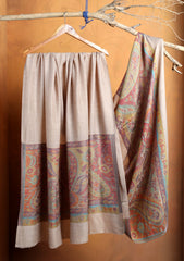 Pashmina Jamawar Shawl D#155 - Skin