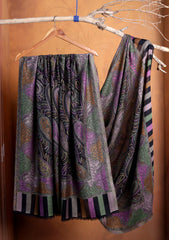 Pashmina Jamawar Shawl D#151 - Black