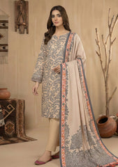 Winter - Rubaaiyat - D Prints - Marina 26 - Wool Shawl - RPM#02 - Skin