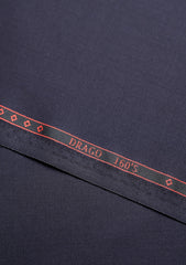 Drago Luxury Micron Super 160's Wool Fabric - B Blue