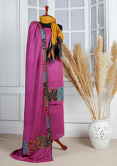 Winter - Riwaj - Pashmina Jamawar Suit - Edit 25 - D#06 - Pink
