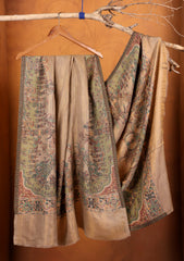 Pashmina Zari Jamawar Shawl D#01 - P Skin