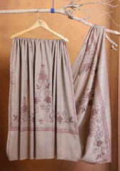 Pashmina Kashmiri Jaaldar Shawl D#146 - Skin