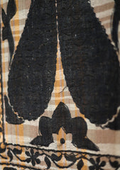 Pashmina Wool Kaani Jamawar Shawl D - 05 - Black