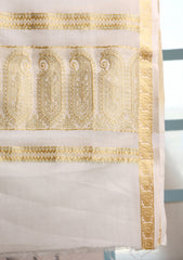 Jacquard Lawn Summer Shawl D#32 - Aqua