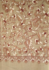 Pashmina Embroidered Shawl D - 193 - Skin