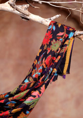 Pashmina Kalamkar Needle Work Scarf D#02 - Multi