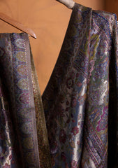 Pashmina Zari Jamawar Shawl D#21 - Mehendi