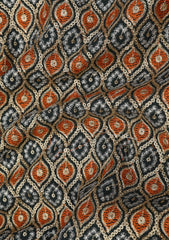 Elite Men Embroidered Sequence Raw Silk Fabric - B Green