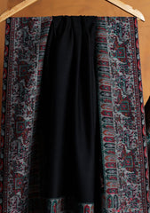 Pashmina Jamawar Shawl D#120 - Black