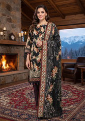 Winter - Riwaj - Printed Marina - 3 Pcs - Wool Shawl 25 - D#46