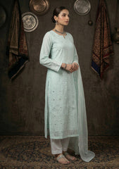 Formals - Riwaj - Fancy 26 - Ari & Mukesh Work - 2 Pcs - D#01 - LS Green