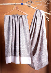 Pashmina Jamawar Shawl D#162 - Fawn