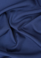 Loro Piana Trilogy Cot & Silk Fabric - M Blue