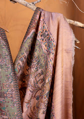 Pashmina Zari Jamawar Shawl D#01 - T Pink