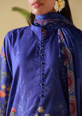 Lawn - Sahar - Mirha 26 - SS1-26-10 - Royal Cobalt