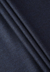 Drago Rugby Flannel Super 130's Wool Fabric - N Blue
