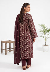 Winter - Rubaaiyat - Pashmina Embroidered 26 - D#06 - Purple