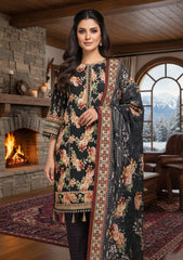 Winter - Riwaj - Printed Marina - 3 Pcs - Wool Shawl 25 - D#46