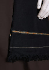 Men Shawls - Wool Shawls - D#396 - Black