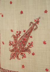 Pashmina Wool Kashmiri Shawl D - 10 - Skin