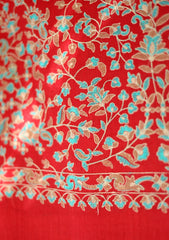 Pashmina Embroidered Shawl D - 190 - Maroon