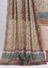 Winter - Riwaj - Printed Pashmina - 3 Pcs Suit - D#07 - L Skin