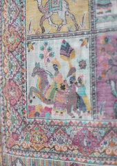 Pashmina Kani Jamawer Scarf D - 42 - Fawn