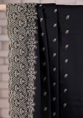 Embroidered Lawn Summer Shawl D#70 - Black