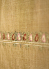 Ari Work Wool Shawl D - 108 - Brown